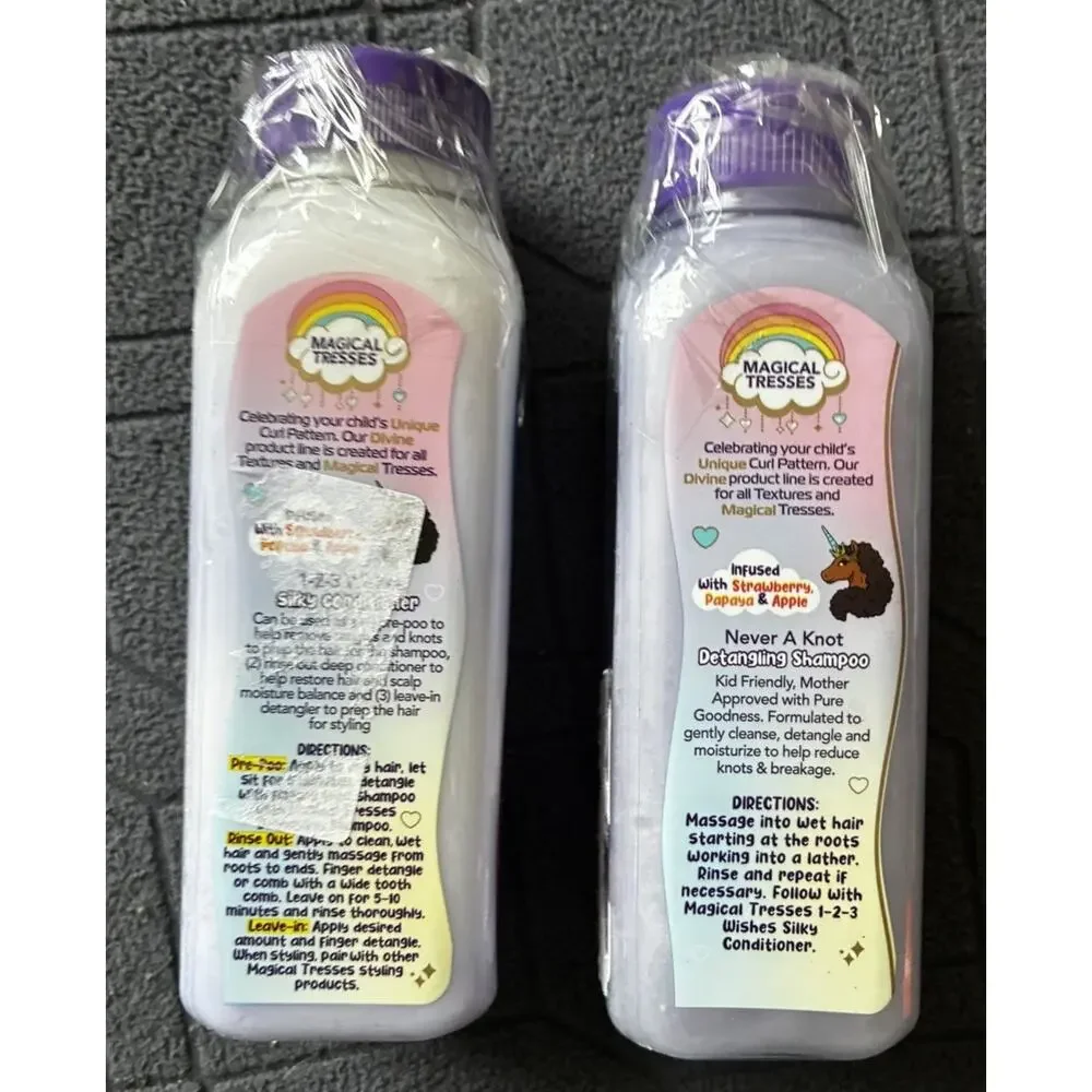 Afro Unicorn Magical Tresses Detangling Shampoo And Conditioner 12 Fl Oz Each